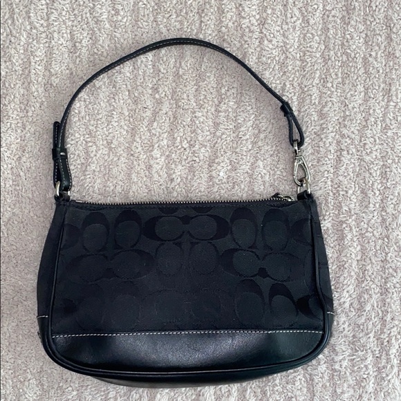 Coach Handbags - Coach Signature Monogram Canvas Purse